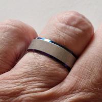 Bague acier rainbow 2 2 