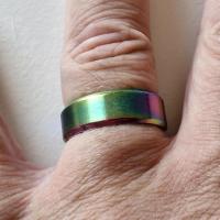 Bague acier rainbow 4 2 